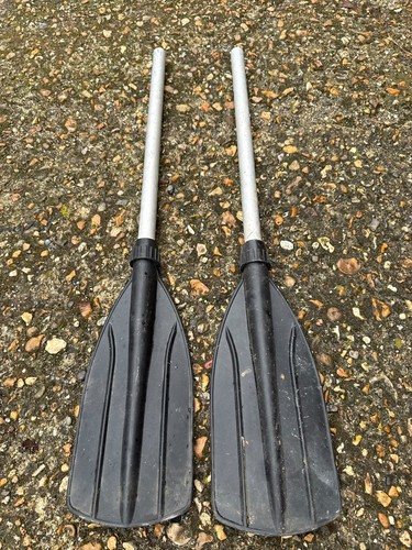 Aluminium oars paddle set - aluminium, boat